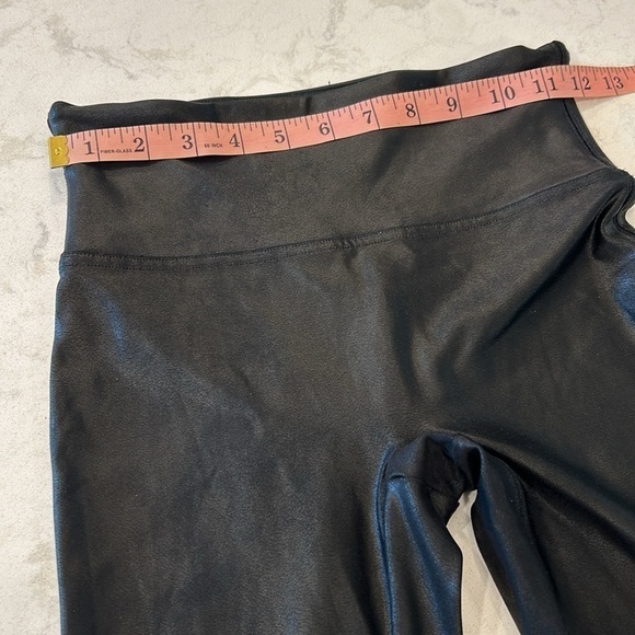 SPANX Faux Leather Leggings Small S/P (2-4) Black Pants - Picture 9 of 15